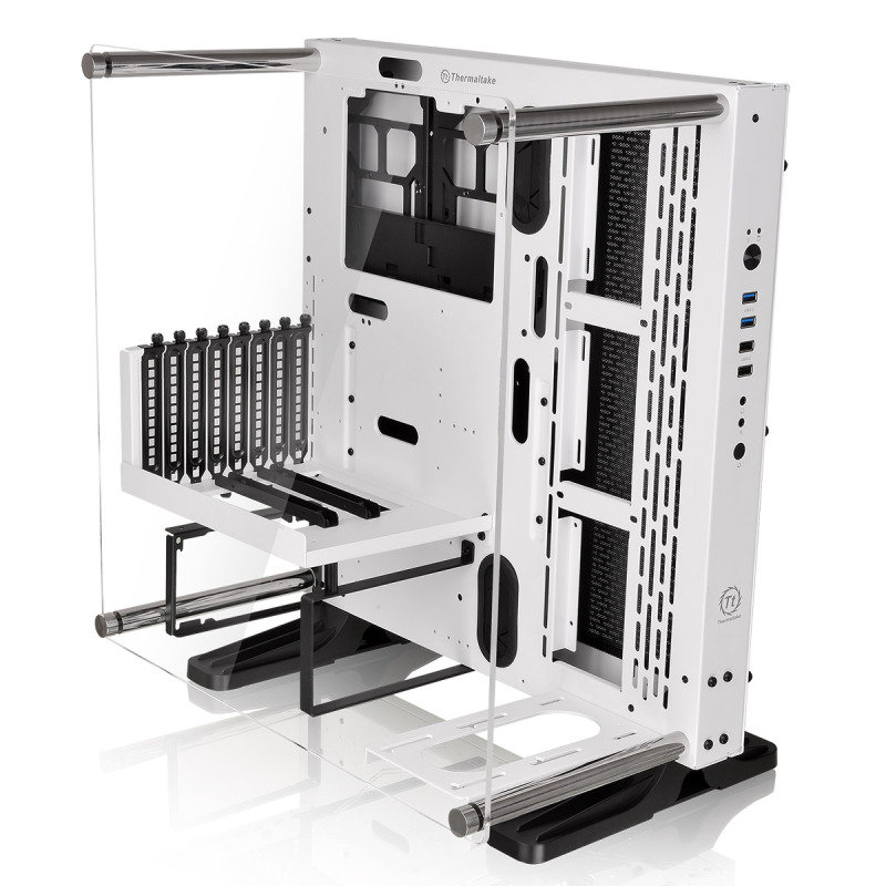780199-766351-800 Thermaltake Core P3 Snow Mid Tower ATX Case with Side Acrylic Side - Image 1
