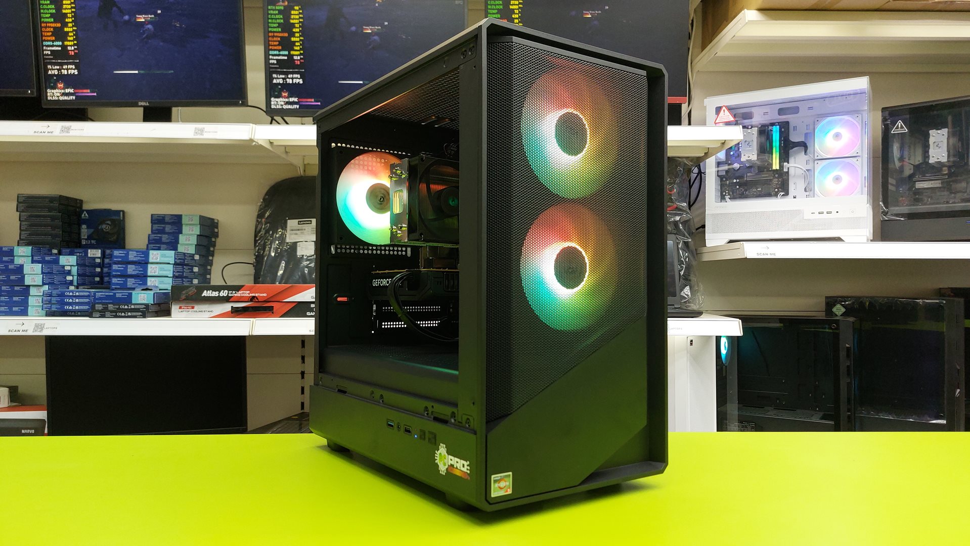 Cit Level 5 Black (11) Refurbished Custom Gaming PC / Intel i5 10600K 10th Gen 4.80GHz / 16GB RAM / 480GB SSD / Multi Choice Graphics - Image 1