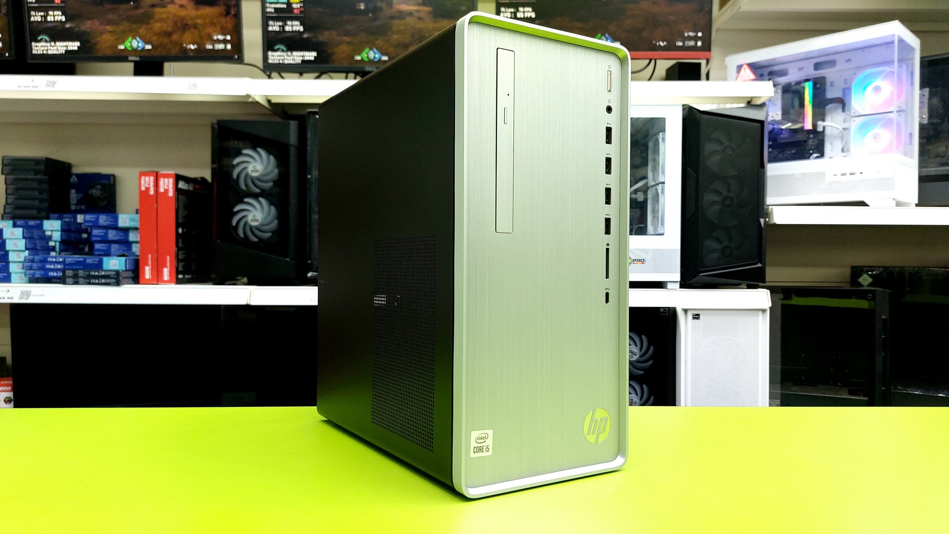HP SFF TP01 (3) Refurbished HP SFF/ Intel i5 10th Gen 4.30GHz / 16GB RAM / 250GB NVMe / Nvidia GT710 - Image 1