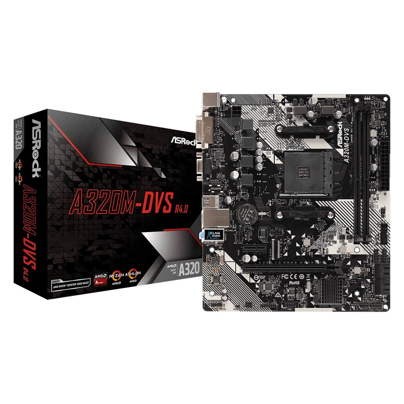 MBASR-A320MDVSR4 ASRock A320M-DVS R4.0 AMD AM4 - Image 1
