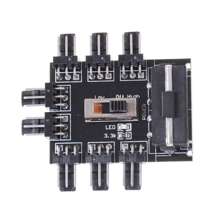 8way Splitter 3-pin cooling fan hub - Image 2