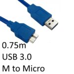 USB 3.0 Type A (M) to Micro B (M) Data Cable