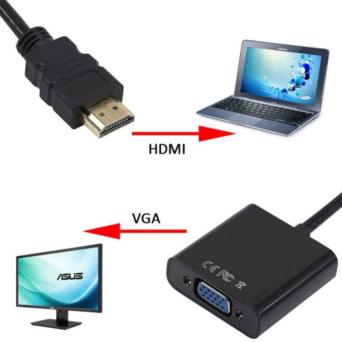 HDMI INPUT to VGA OUTPUT – HDMI to VGA Converter - Image 2