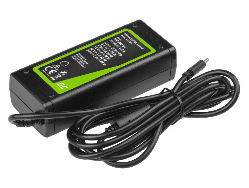 charger-ac-adapter-green-cell-pro-20v-325a-65w-for-lenovo-yoga-4-pro-700-14isk-900-13isk-900-13isk2 (1) Green Cell Type-C AC adapter for laptops, phones and tablets 45W AD126P - Image 1