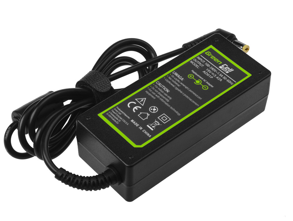 green-cell-pro-charger-ac-adapter-for-acer-aspire-e1-521-e1-531-e1-571-aspire-2000-5741-5742-19v-342a Green Cell PRO Charger AC Adapter 19V 7.1A 5.5mm-1.7mm AD102P for Acer / eMachines / Gateway / Liteon / BenQ - Image 1