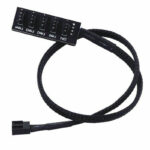5 port Fan Splitter Hub 4-Pin PC PWM CPU Cooling