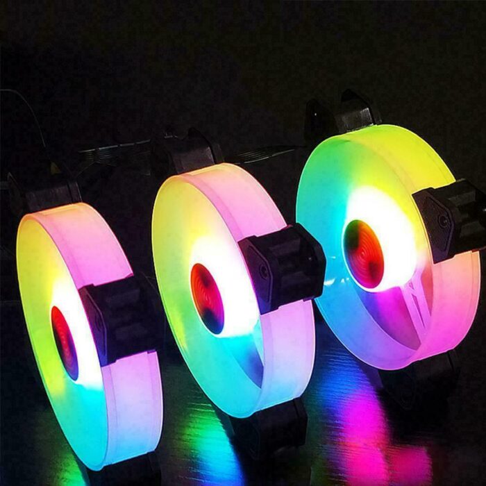 5 PACK Coolmoon 12cm RGB Rainbow FAN - Image 3