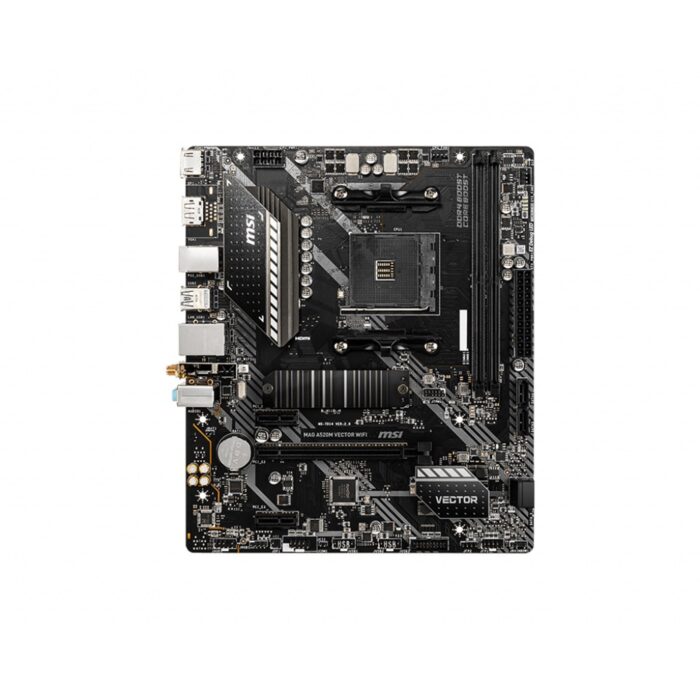 MSI MAG A520M VECTOR WIFI AMD Socket AM4 Micro ATX HDMI/DisplayPort USB 3.2 Gen1 M.2 WiFi Motherbaord - Image 2