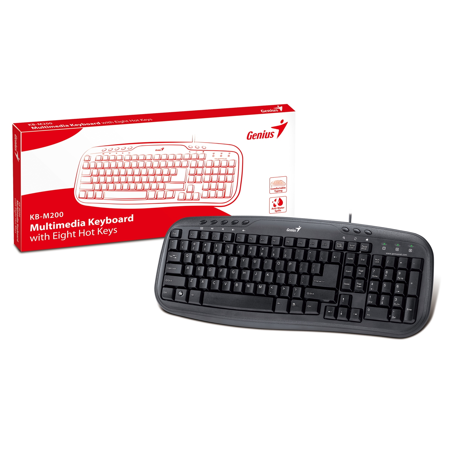 KEGEN-KB-M200 Genius KB-M200 USB Desktop Keyboard - Image 1