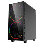 GameMax Black Hole ARGB Gaming Case 2x 20cm 1x 12cm ARGB Fans 1x ARGB Hub - Image 3