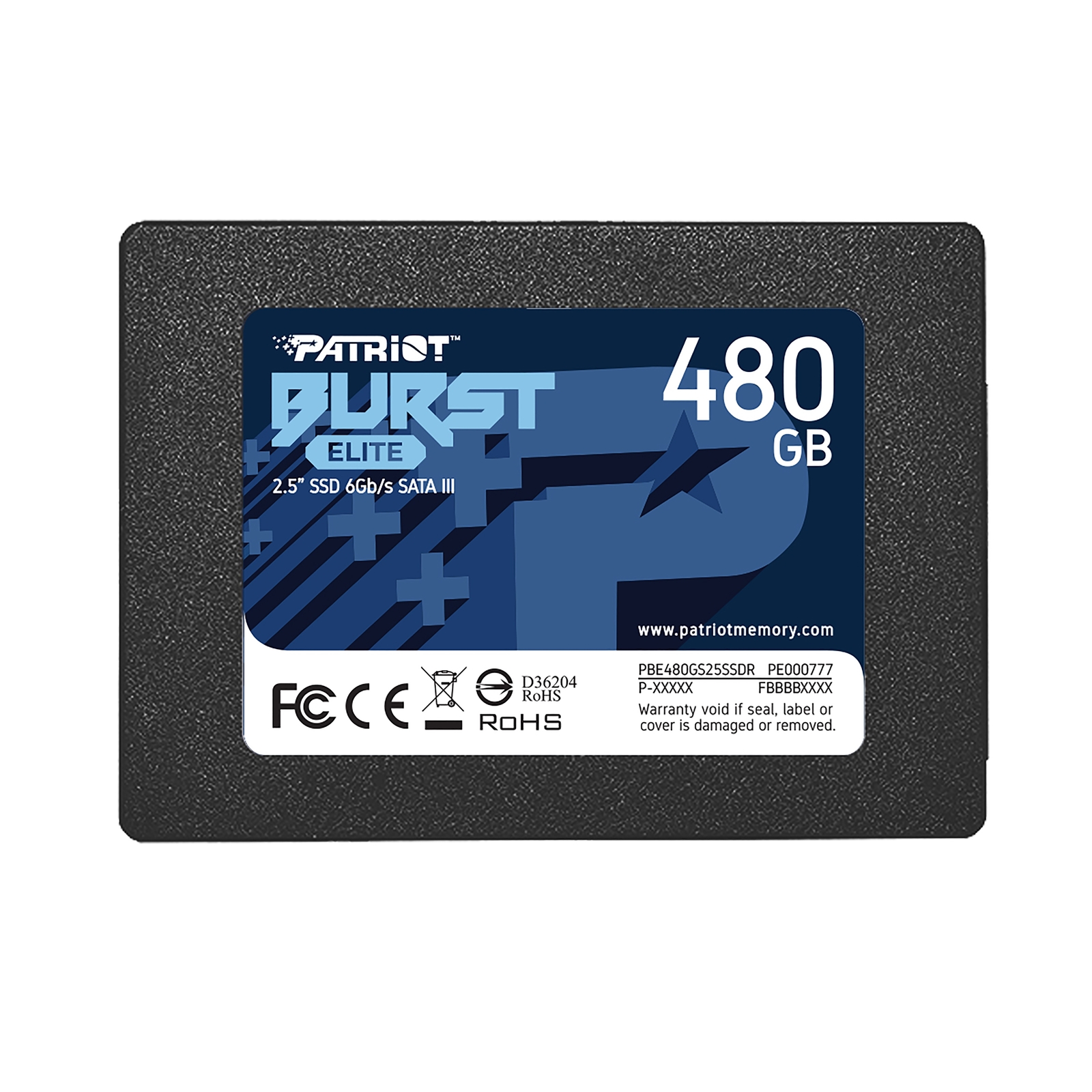 HDPAT-PBE480GS25 Patriot Burst Elite 480GB 2.5" SATA III SSD - Image 1