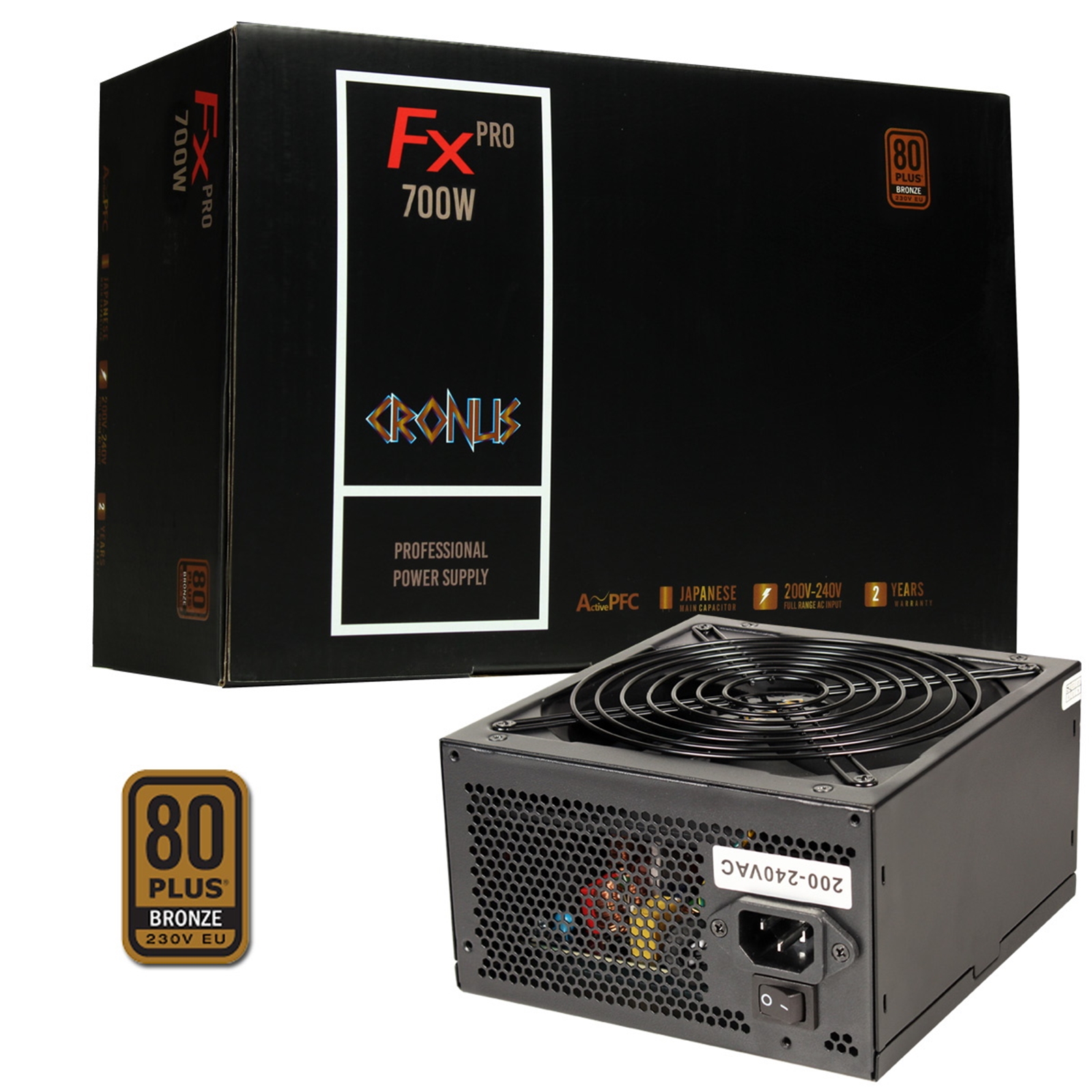PSCRO-ECRO700W Cronus FX PRO 700W 140mm Silent Fan 80 PLUS Bronze PSU - Image 1