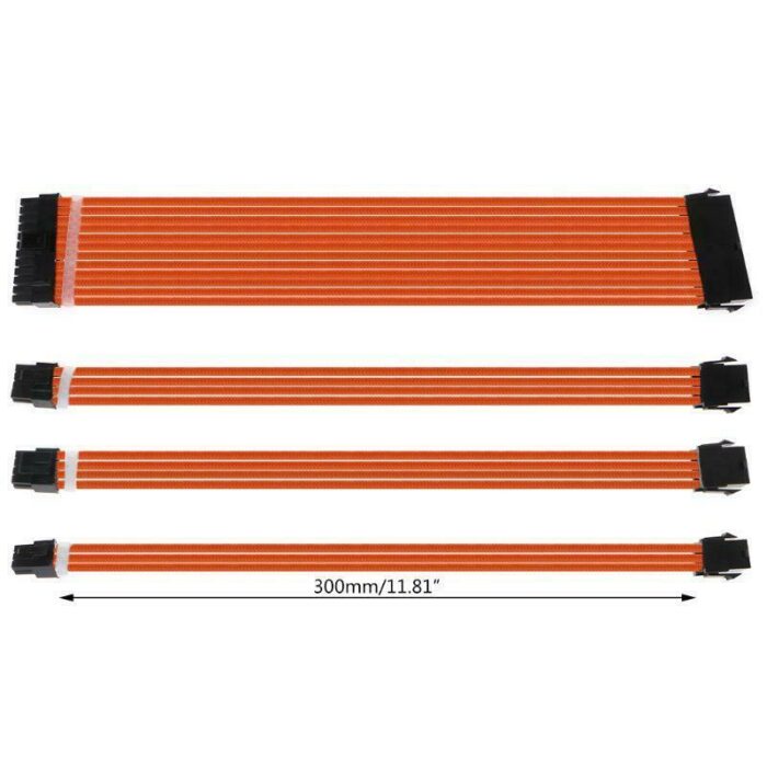 1Set 30cm Basic Extension Cable PC Power Supply Wire 24PIN 8-PIN 6PIN 4+4PIN - Image 4