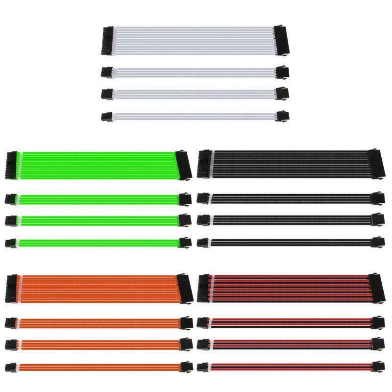s-l1600 (15) 1Set 30cm Basic Extension Cable PC Power Supply Wire 24PIN 8-PIN 6PIN 4+4PIN - Image 1