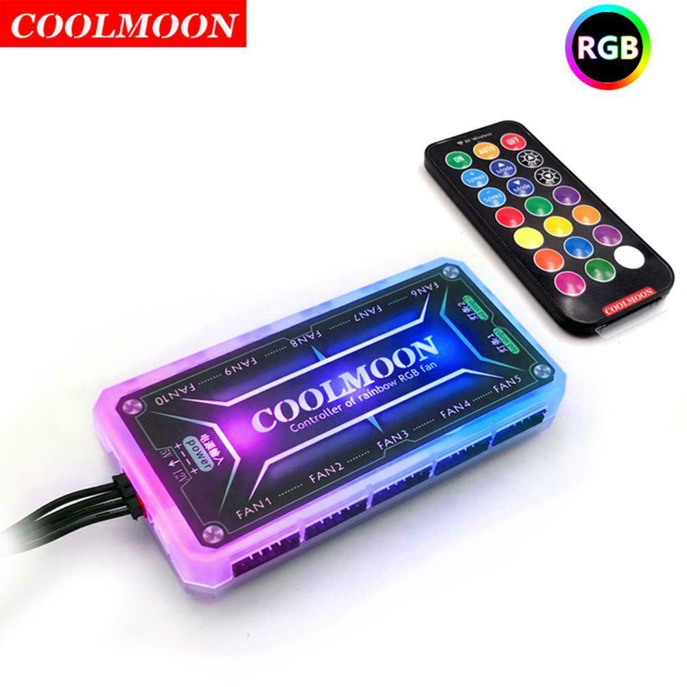 s-l1600 (5) COOLMOON Fan RGB Remote Controller DC12V 5A - Image 1
