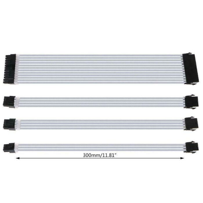 1Set 30cm Basic Extension Cable PC Power Supply Wire 24PIN 8-PIN 6PIN 4+4PIN - Image 6