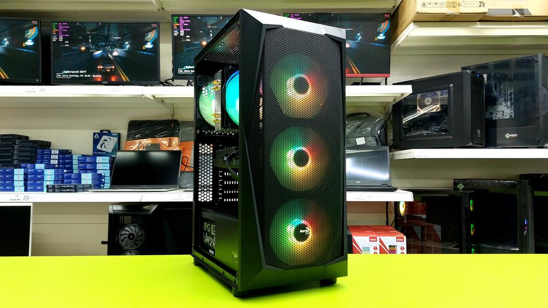 Aerocool Falcon 45 (2) Refurbished Gaming PC Aerocool / Ryzen 7 3700 4.4GHz / 16GB RAM / 480GB SSD / Multi Choice Graphics - Image 1