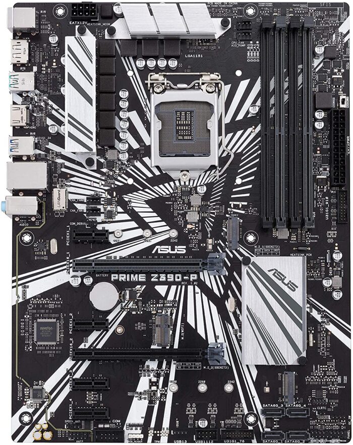 Used ASUS Prime Z390-P LGA1151 (Intel 8th and 9th Gen) ATX DDR4 DP HDMI M.2 USB 3.1 Gen2 - Image 3