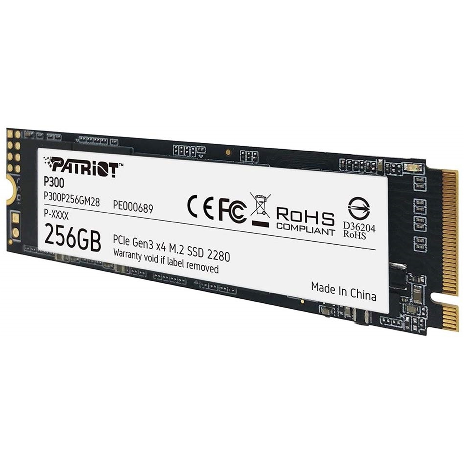 HDPAT-P300256GM2 Patriot P300 256GB M.2 2280 PCIe NVMe SSD - Image 1