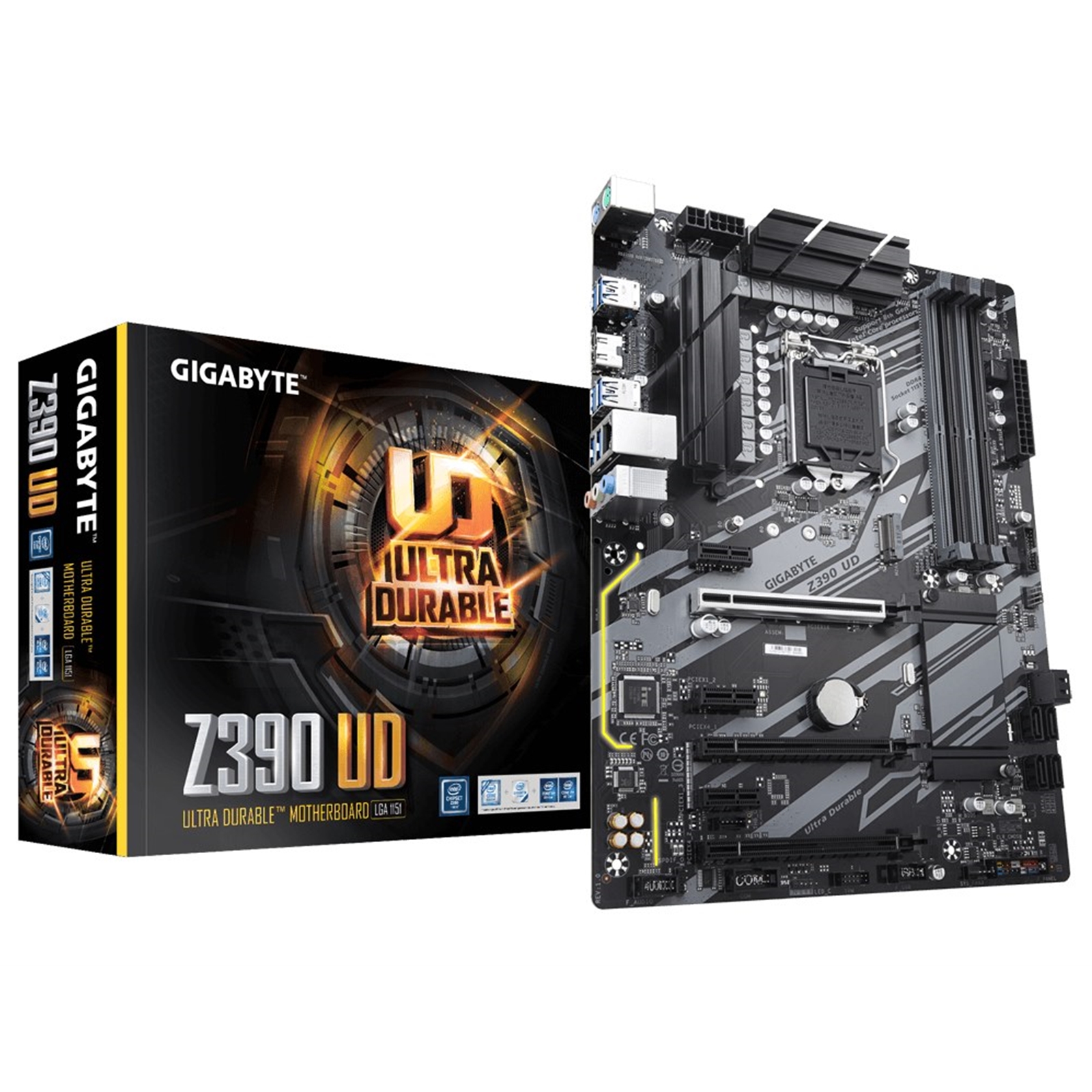 MBGIG-GAZ39UD Gigabyte Z390 UD Ultra Durable Intel Socket 1151 ATX HDMI DDR4 USB 3.0 Motherboard - Image 1