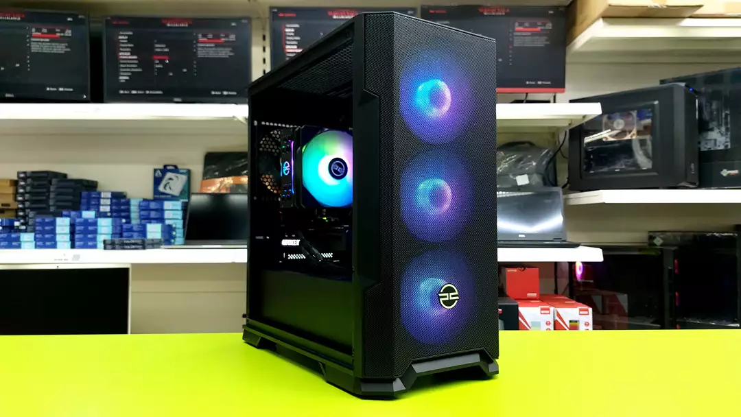 PC Specialist Desktop 45 (2) Refurbished Custom Gaming PC / AMD Ryzen 5 5500 4.2GHz / 16GB RAM / 1TB NVMe / Multi Choice Graphics - Image 1