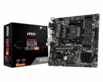 MSI B450M PRO-VDH MAX Motherboard mATX, AM4, DDR4, LAN, USB 3.2 Gen1, M.2, VGA, DVI-D, HDMI, AMD RYZEN 1st, 2nd and 3rd Gen Ready