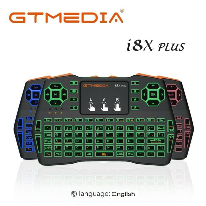 2.4G Mini Wireless Air Touchpad Keyboard I8S/X Remote Control Android TV Box PC RGB 3-color backlight - Image 2