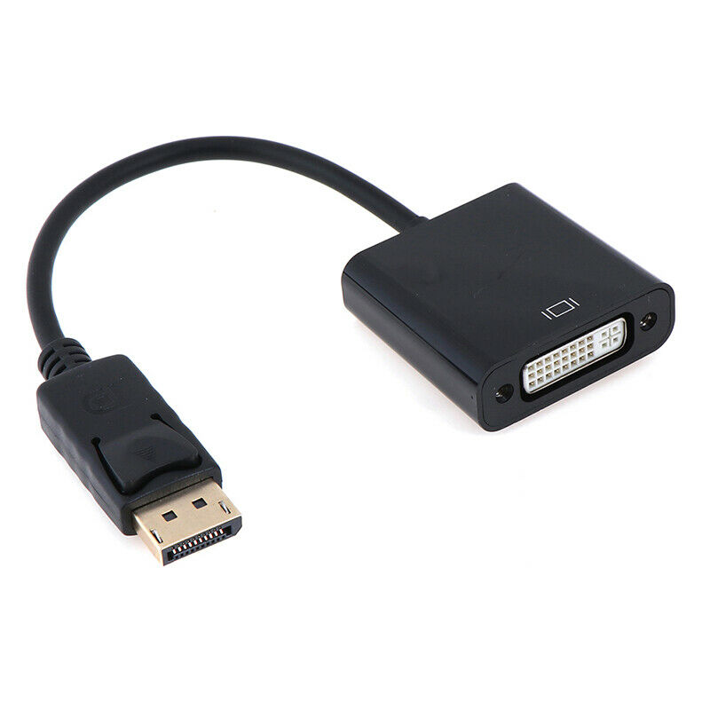 s-l1600121 DP Male to DVI Female Converter Video Audio Adapter Cable - Image 1