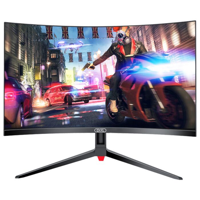 piXL 24" 144Hz/ 165Hz Curved HDR G-Sync Compatible 5ms Frameless Gaming Monitor with FreeSync, DisplayPort & HDMI - Image 2