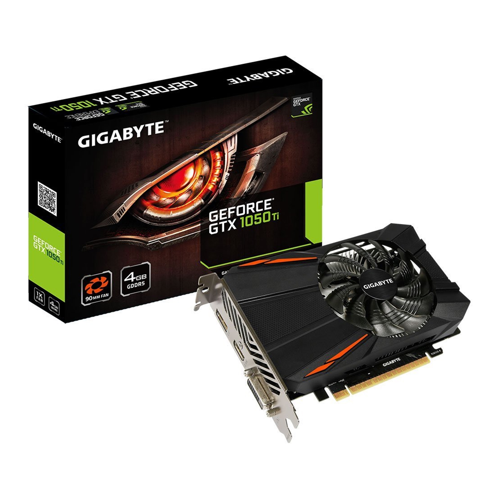 GRGIG-GV-N1050D5 Gigabyte GeForce GTX 1050 Ti 4GB GDDR5 90mm Graphics Card - Image 1