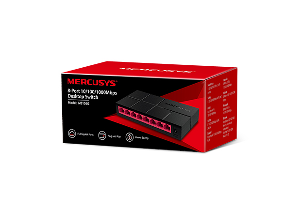 MS108G_EU_1.0_0420190505074607 Mercusys by TP-Link MS108G 8 Port Gigabit Ethernet Network Switch - Image 1