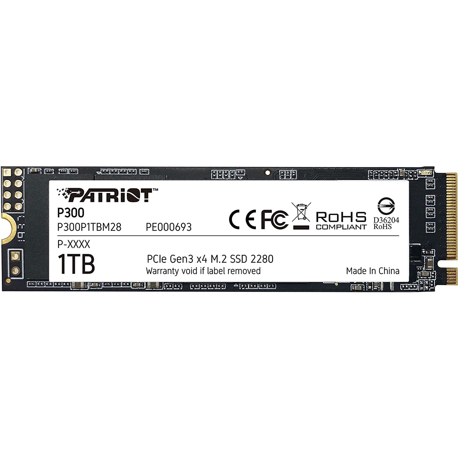 HDPAT-P3001TBM28 Patriot P300 1TB M.2 2280 PCIe NVMe SSD - Image 1