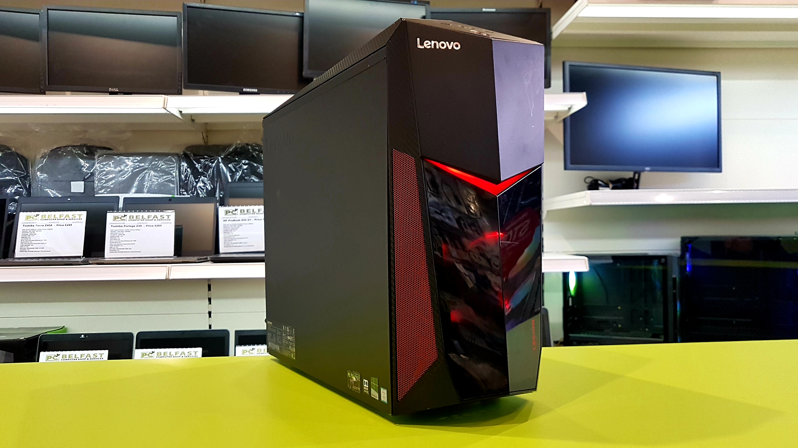 lenovo Legion PC (3) Lenovo Legion Gaming PC / Intel i5 7th Gen 3.50GHz / 16GB RAM / 240GB SSD & 1TB HDD / GTX1060 3GB + KM-160 Keyboard & Mouse - Image 1