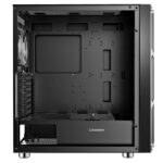 GameMax F15M Full Tower 1 x USB 3.0 / 2 x USB 2.0 Tempered Glass Side Window Panels With Mesh Front Panel Black Case with Addressable RGB LED Fans - Image 4