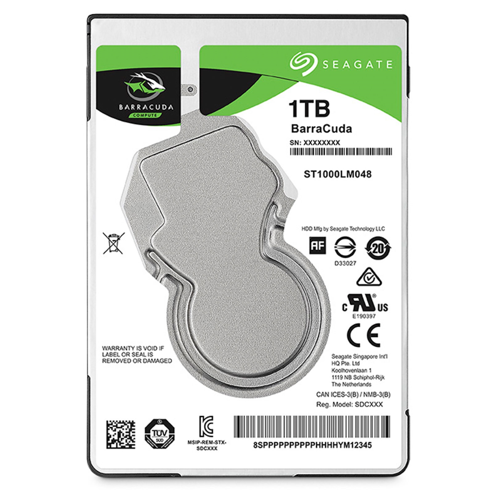 HDSEA-ST1000LM04 Seagate BarraCuda ST1000LM048 1TB 2.5" 5400RPM 7mm 128MB Cache SATA III Internal Hard Drive - Image 1
