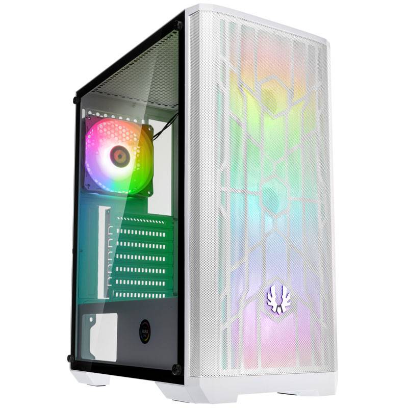 CA23QBX_268438_800x800 BITFENIX NOVA MESH TG SE A-RGB MIDI-TOWER, TEMPERED GLASS - WHITE - Image 1