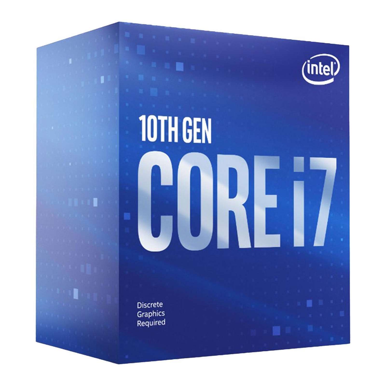 PRINT-I7-10700F Intel i7 10700F Comet Lake Eight Core 2.9GHz 1200 Socket Processor with Heat Sink Fan - Image 1