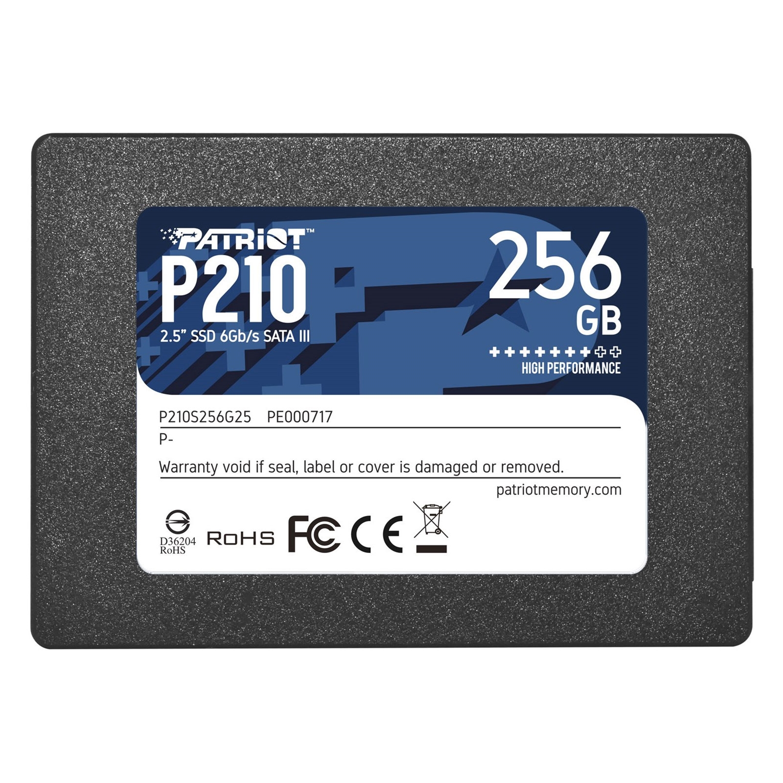 HDPAT-P210S256G2 Patriot P210 256GB SATA III SSD - Image 1