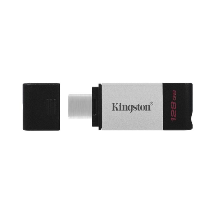 Kingston DataTraveler 80 128GB USB 3.2 USB-C Metal Grey / Black USB Flash Drive - Image 2