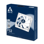 Arctic F12 Low Noise 12cm Case Fan, Black & White, 9 Blades, Fluid Dynamic