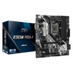 USED ASRock B365M Pro4-F Intel Socket 1151 DDR4 Micro ATX VGA/HDMI/DVI-D USB C 3.2 M.2 Motherboard
