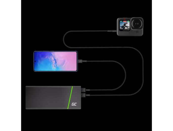Cable Green Cell GC PowerStream USB-A - USB-C 120cm Ultra Charge, QC 3.0 - Image 2