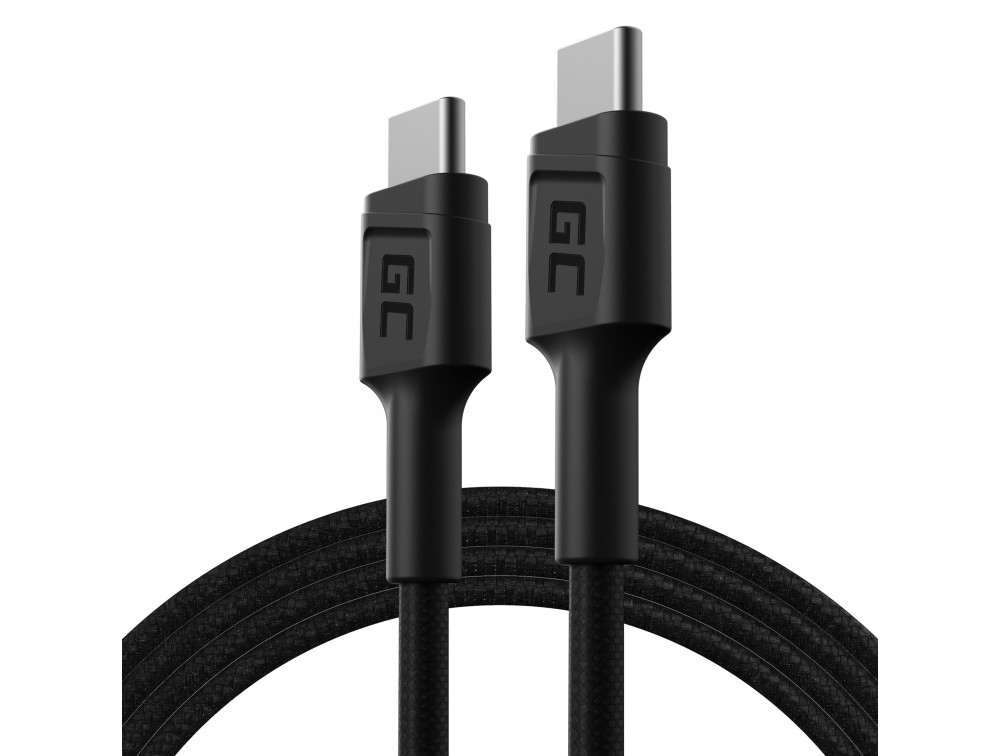 cable-green-cell-gc-powerstream-usb-c-usb-c-120cm-with-power-delivery-60w-480-mbps-ultra-charge-qc-30 Cable Green Cell GC PowerStream USB-C - USB-C 120cm with Power Delivery (60W), 480 Mbps, Ultra Charge, QC 3.0 - Image 1