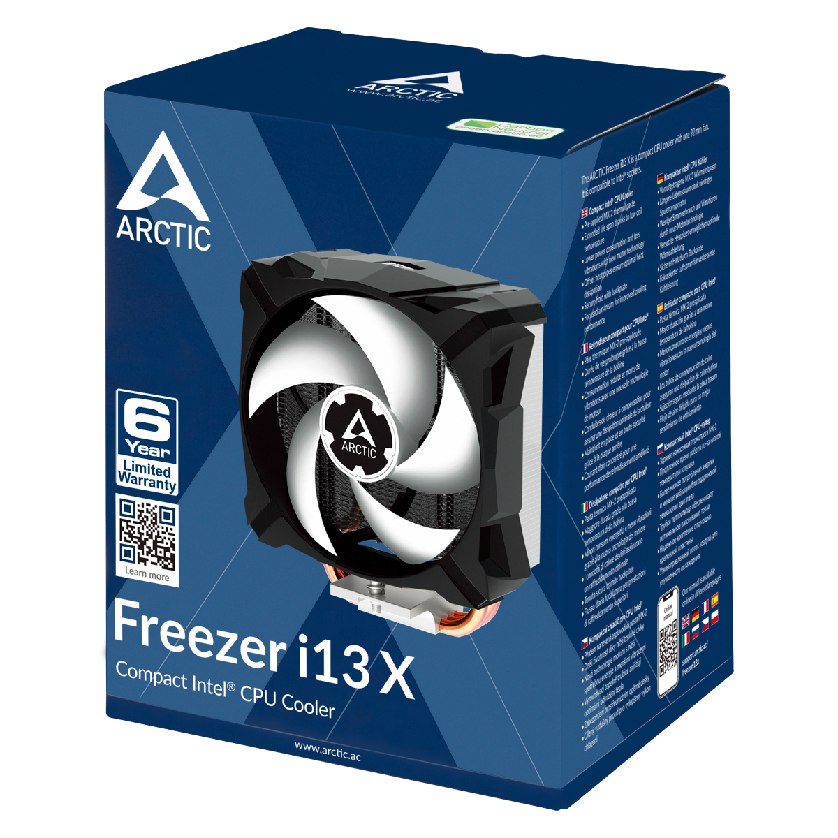 freezer-i13-x-g06 Arctic Freezer i13 X Compact Heatsink & Fan, Intel Sockets, 92mm PWM Fan, Fluid Dynamic Bearing, 150W TDP - Image 1