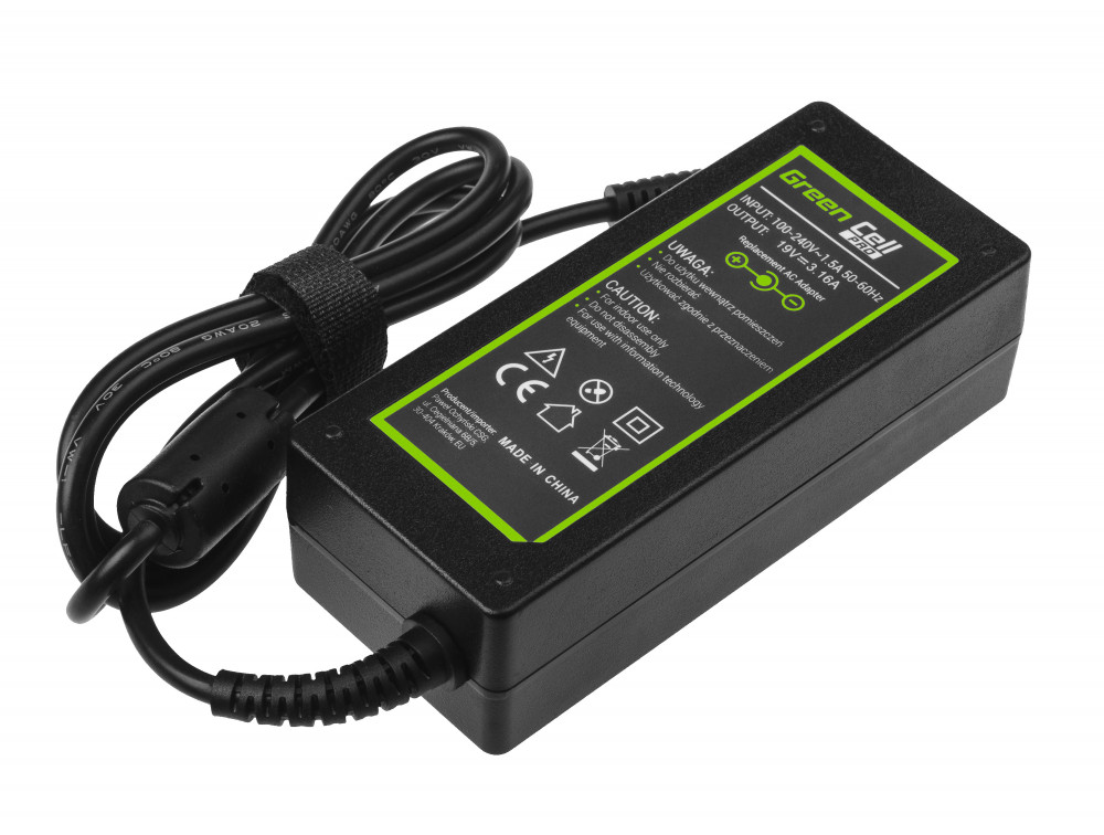 green-cell-pro-charger-ac-adapter-for-samsung-60w-19v-316a-55mm-30mm (1) Green Cell PRO Charger AC Adapter 19V 3.16A 60W 5.5mm-3.0mm AD20P for Samsung - Image 1