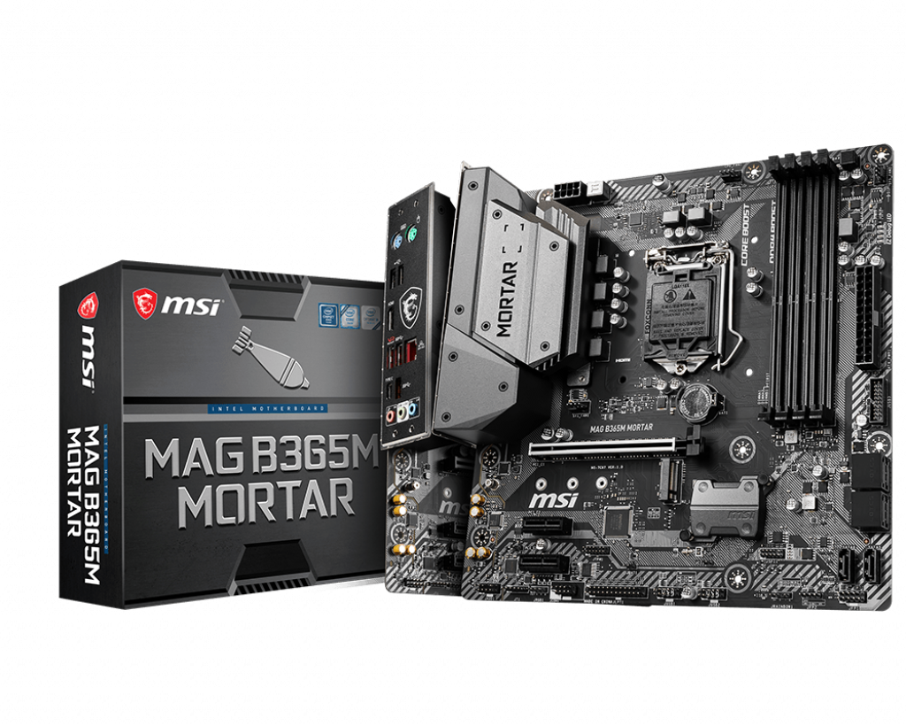 product_0_20190628133521_5d15a71917def MSI MAG B365M MORTAR Micro ATX Motherboard (8th/9th Gen Intel Core, LGA 1151 Socket, DDR4, USB 3.2 Gen 1, Gigabit LAN, HDMI) - Image 1