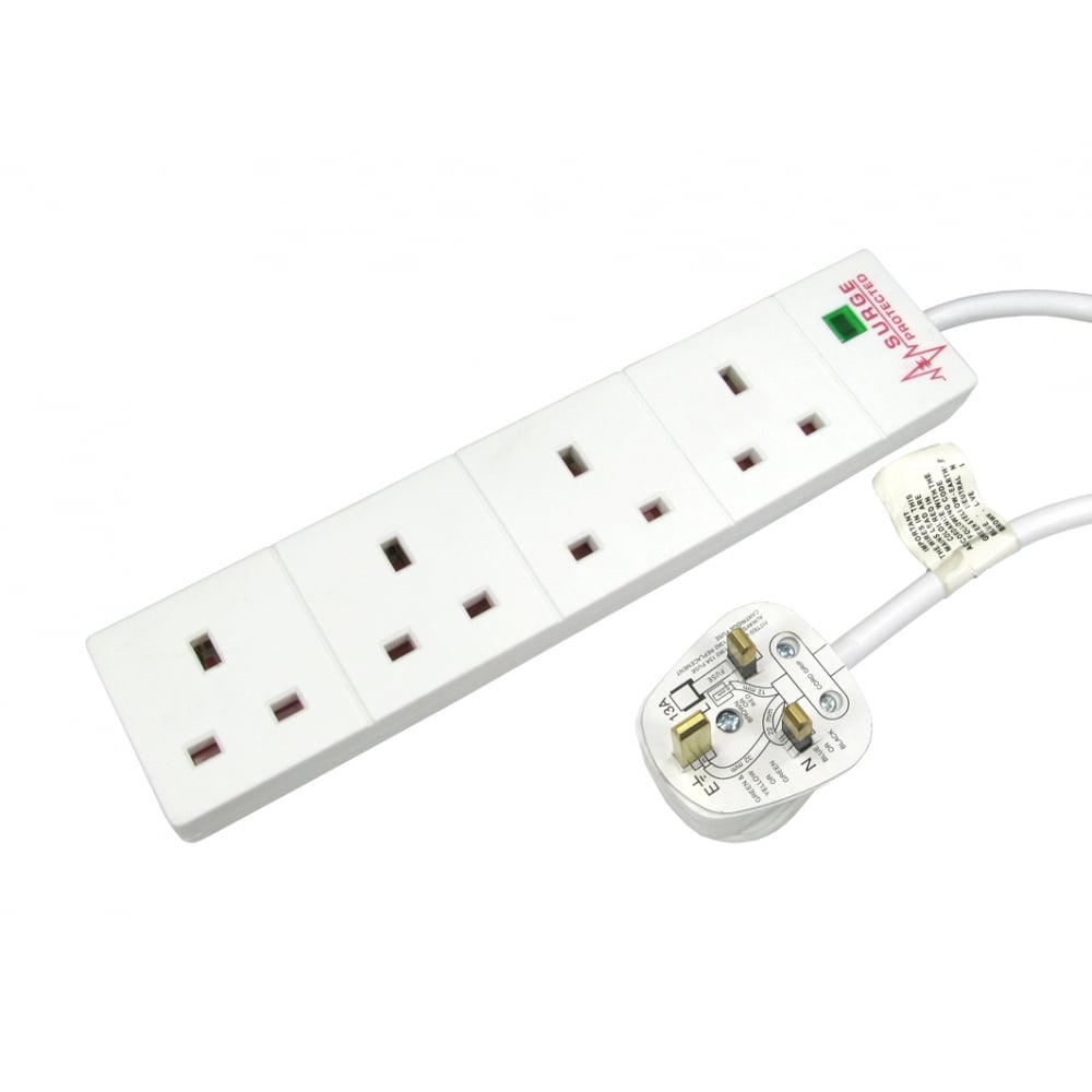 newlink-surge-protected-uk-power-extension-p6813-9201_zoom NEWlink Surge Protected UK Power Extension 2M - Image 1