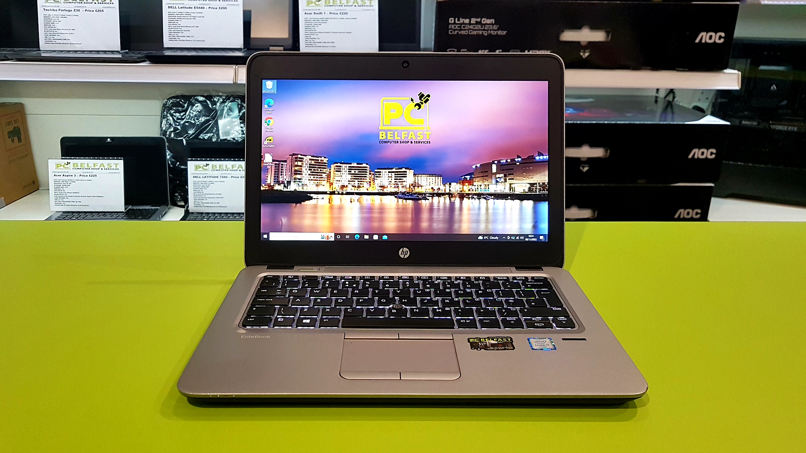 20221128_183535 HP Elitebook 820 G3 / Intel i7 6th Gen 3.10GHz / 8GB RAM / 256GB NVMe / Intel HD 520 - Image 1