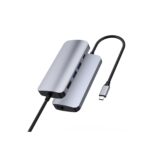Prevo C501R USB Type-C 4-In-1 Hub with USB Type-C, USB 3.0 x2, 4K HDMI, RJ45 Gigabit Ethernet, Silver Metal Finish - Image 2