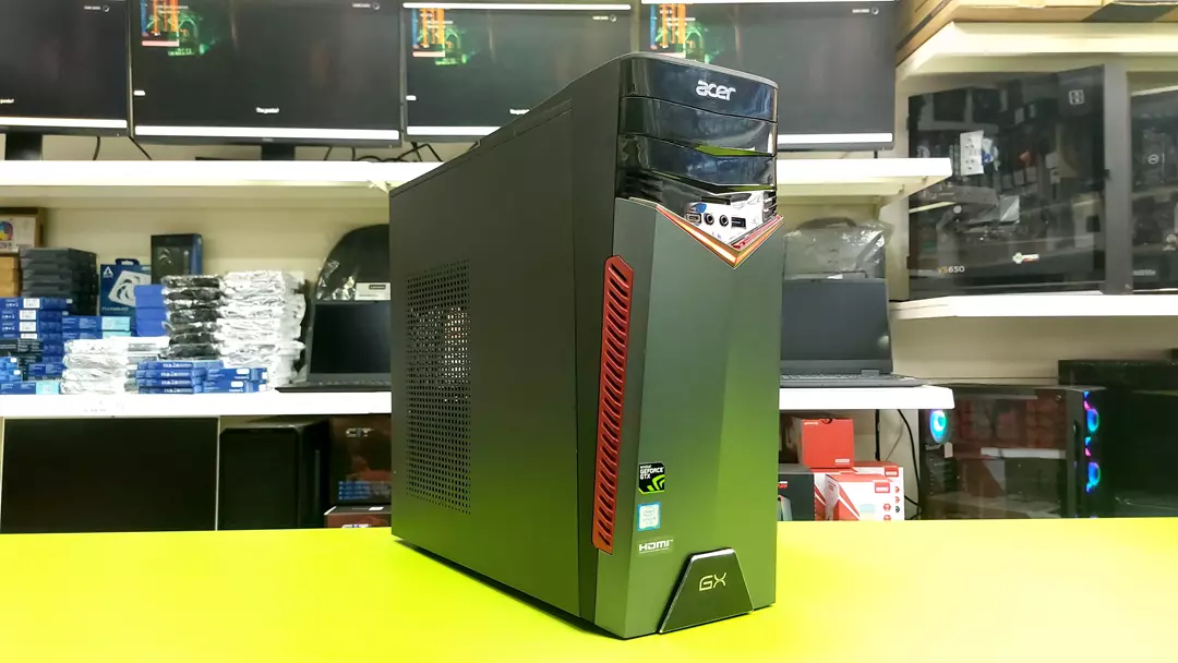 Acer Desktop (1) Refurbished Acer Basic Gaming Desktop - Intel i5-7400 3.50GHz / 8GB / 128GB + 1TB HDD / GTX 1050 - Image 1